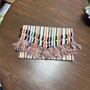 Stella & Dot Multicolor Woven Clutch